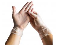 Vinylov pdrovan rukavice Espeon Vinyl Classic - 100 ks, biele, vekos XL