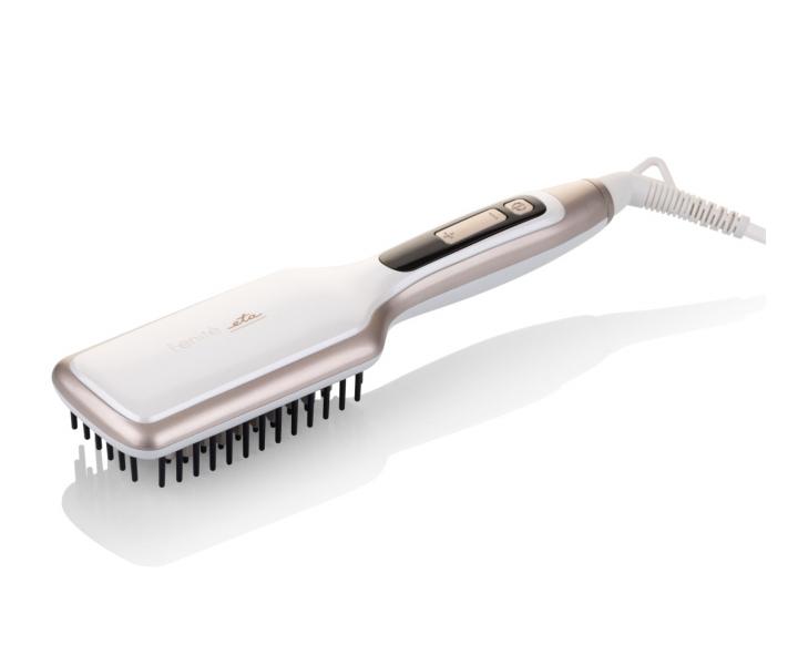 Nahrievacia ehliaca kefa na vlasy ETA Fenit - biela