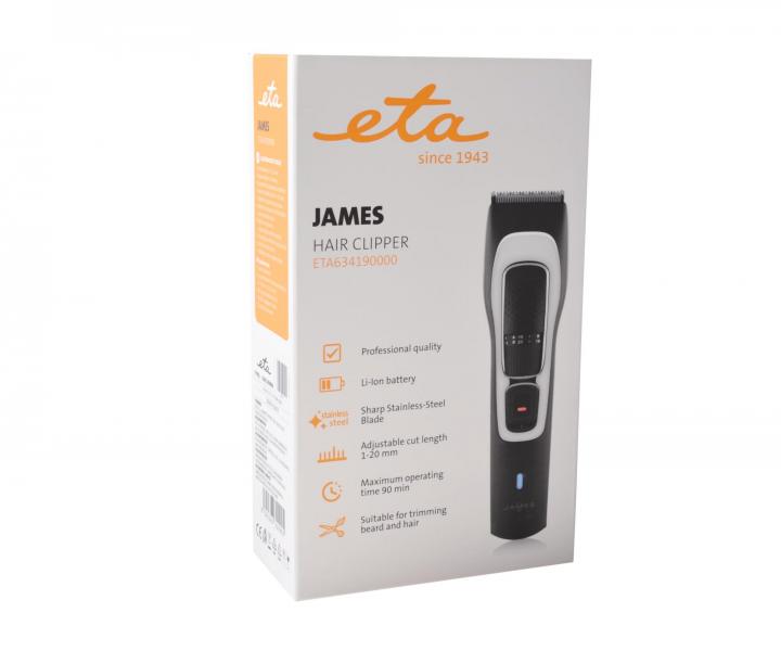 Zastrihva fzov a vlasov ETA James 63419 - ierny