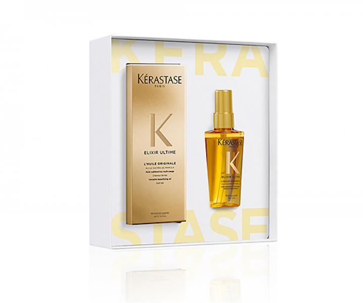 Dar�ekov� sada olejovej starostlivosti pre v�etky typy vlasov K�rastase Elixir Ultime With Love