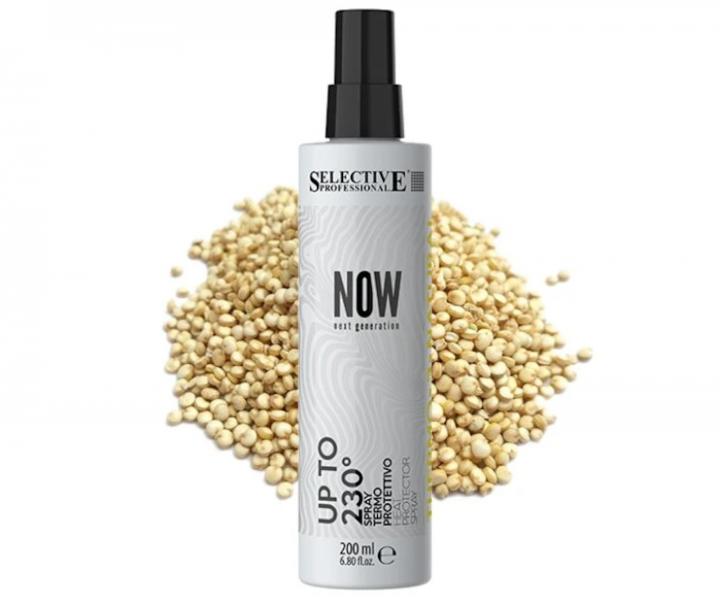 Termoochrann hydratan sprej na vlasy Selective Professional Now Up To 230  Spray - 200 ml
