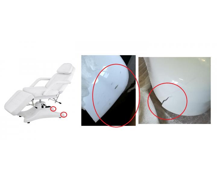 Hydraulick kozmetick lehtko Weelko Lacris, biele - II. akos - prasknut kryt podstavca