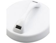 Okrhle zrkadlo s rukovou Sibel, bielo-ierne