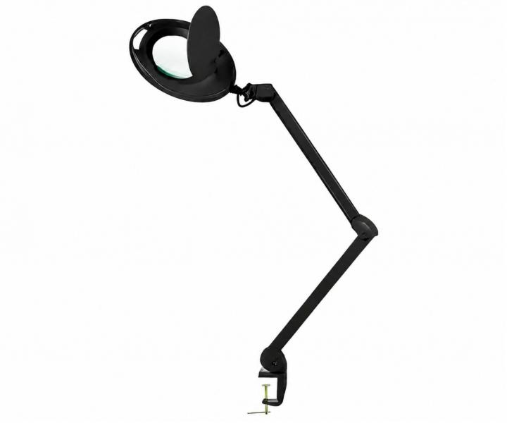 Zv��ovacia lupa s LED lampou na stojane aj s uchyten�m na st�l Weelko Mega+ Black - 5 dioptri�