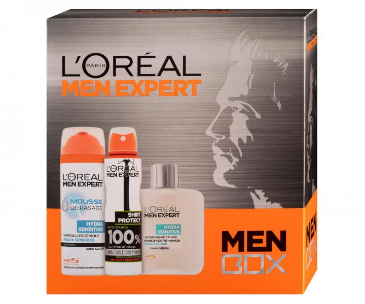 Sada pre muov Loral Paris - holiace pena 200 ml + antiperspirant 150 ml + voda po holen 100 ml