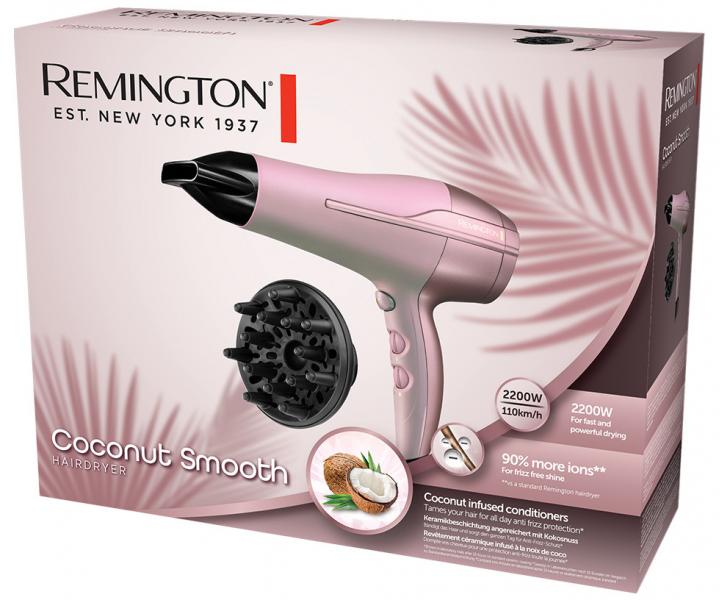 Fn na vlasy Remington Coconut Smooth - 2200 W, ruov