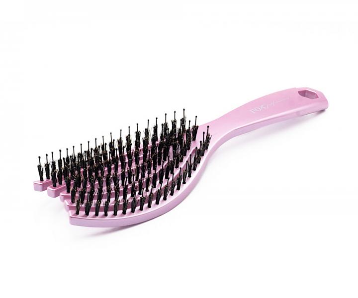 Kefa na roz�es�vanie vlasov s nylonov�mi a divia��mi �tetinami Fox Flex - svetlo fialov�