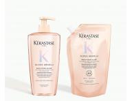 Hydratan a rozjasujci ampn pre vlasy so sklonom ku krepateniu Krastase Gloss Absolu Bain Hydra-Glaze - 500 ml