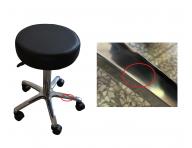 Taburet na kolieskach Detail BOB - hladk� �ierny (77) - II. akos� - odreniny podstavca