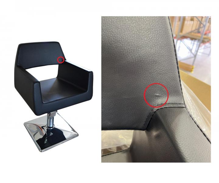 Kadern�cke kreslo Detail Luxor - hladk� �ierne (77) - II. akos� - vada na ko�enke