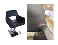 Kadern�cke kreslo Detail Luxor - hladk� �ierne (77) - II. akos� - vada na ko�enke