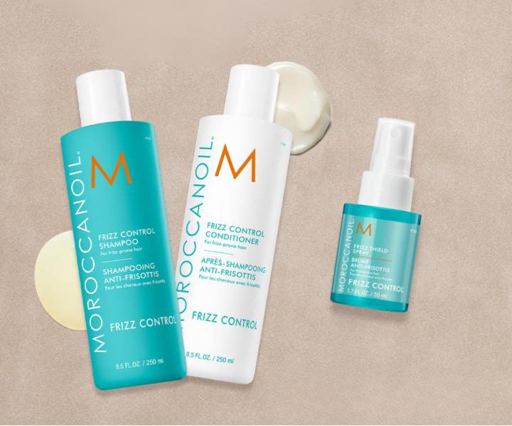 Dar�ekov� sada na uhladenie krepat�ch vlasov Moroccanoil Frizz Control Collection + sprej na uhladenie a ta�ti�ka zadarmo