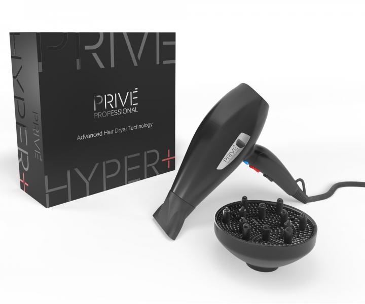 Profesion�lny f�n na vlasy Kiepe Priv� Hyper+ Professional - 2100 W, �ierny