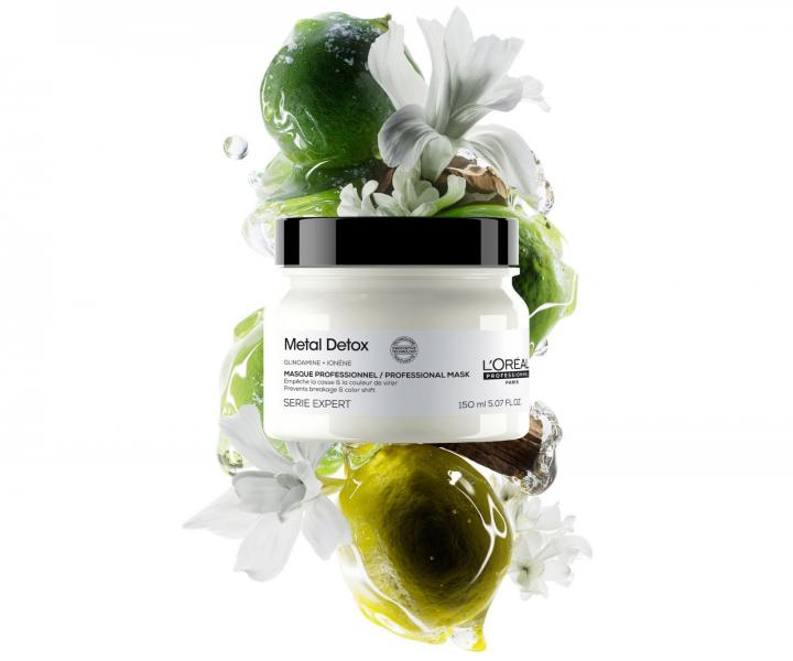 Maska pre farben� a po�koden� vlasy Lor�al Professionnel Serie Expert Metal Detox - 150 ml