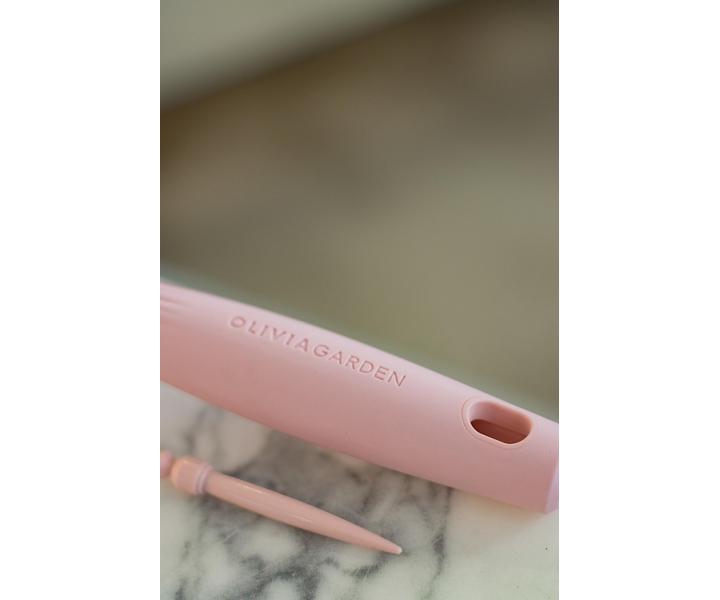 Okrhla fkacia kefa na vlasy Olivia Garden Expert Blowout Speed XL Pastel Pink - 25 mm