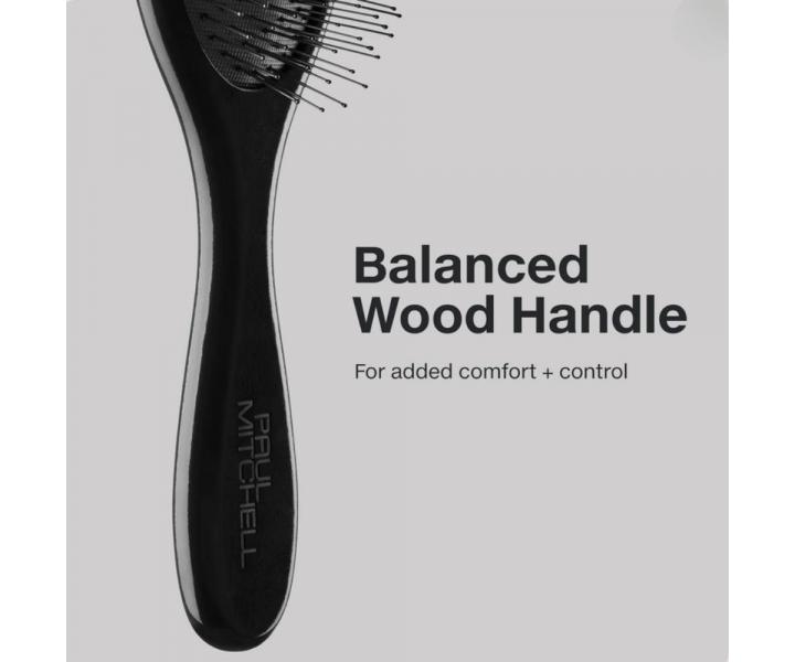 Ov�lna dreven� kefa na roz�es�vanie vlasov Paul Mitchell Detangling Brush - �ierna