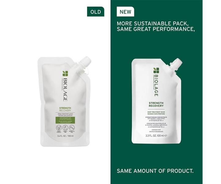 Hbkovo regeneran maska pre pokoden vlasy Biolage Strength Recovery Deep Treatment Mask - 100 ml