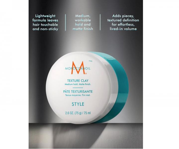 Stylingov� hlina pre text�ru vlasov Moroccanoil Style Texture Clay - 75 ml