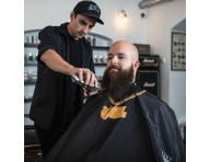 Barber pltenka Angry Beards 154 x 138 cm - ierna s potlaou