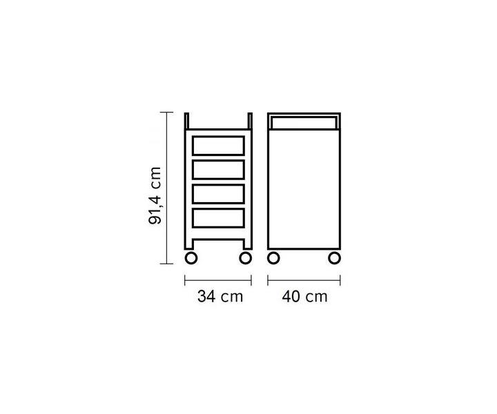 Kadern�cky pracovn� voz�k Hairway France - patina