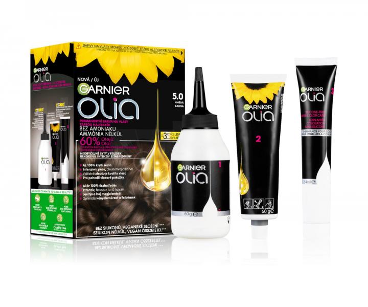 Permanentn olejov farba Garnier Olia 5.0 hned