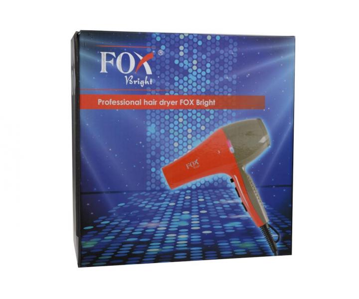 Profesionln fn na vlasy Fox Bright - 2100 W, oranov/ed