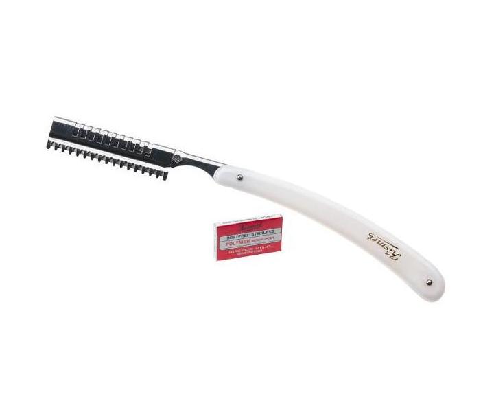 Britva na zrez�vanie vlasov Kismet - biela, 157 mm