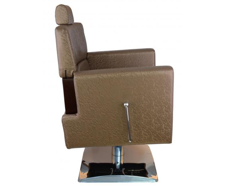 Kaderncke Barber kreslo Detail Larry - zlatohnedej - II. akos - kriv opierka, stiahnut koenka