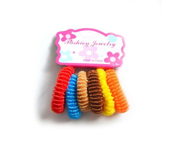 Gumi�ky do vlasov Detail pr.4 cm DHSXR-2 - 6 ks, viacfarebn� (bonus)