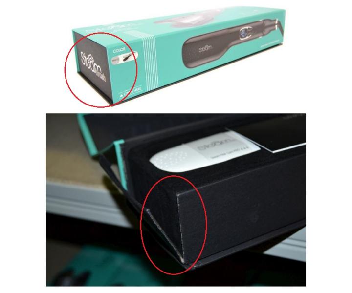 ehlika na vlasy s parou SteamBrush - II. akos - pokoden krabica