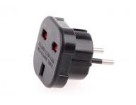 Nahrievacia kefa Original Best Buy Beox - �ierna, UK koncovka+EU redukcia