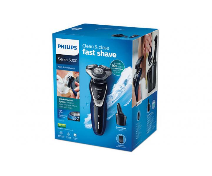 Elektrick� holiaci stroj�ek Philips S5572/10, 9 W - modr�/�ierny