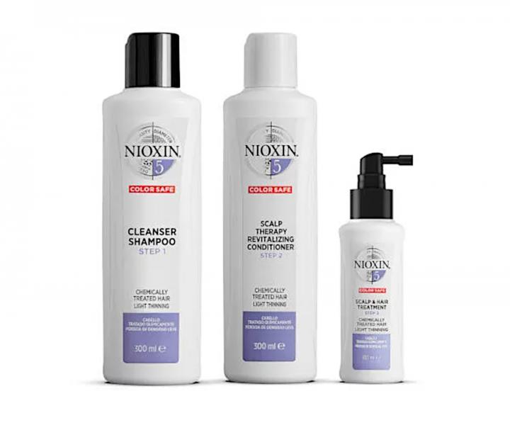 �amp�n pre mierne redn�ce chemicky o�etren� vlasy Nioxin System 5 Cleanser Shampoo - 300 ml
