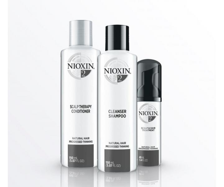 Bezoplachov starostlivos pre silne rednce prrodn vlasy Nioxin System 2 Treatment - 100 ml