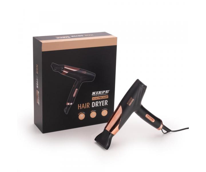 Ultraahk fn na vlasy Kiepe Professional Home Precision Hair Dryer 8320 - 1800 W, ierny