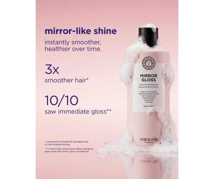 Rozjas�uj�ci �amp�n pre lesk a uhladenie vlasov Maria Nila Mirror Gloss High Shine Shampoo - 1000 ml
