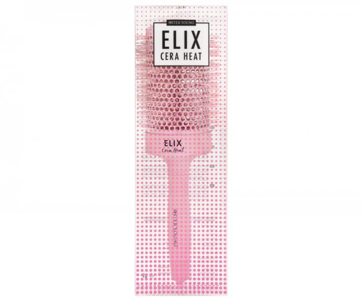 Okr�hla f�kacia kefa s nylonov�mi �tetinami Sister Young Elix Cera Heat - 65 mm - ru�ov�