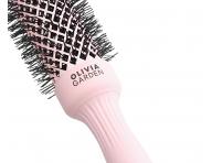 Okrhla fkacia kefa na vlasy Olivia Garden Expert Blowout Speed XL Pastel Pink - 35 mm