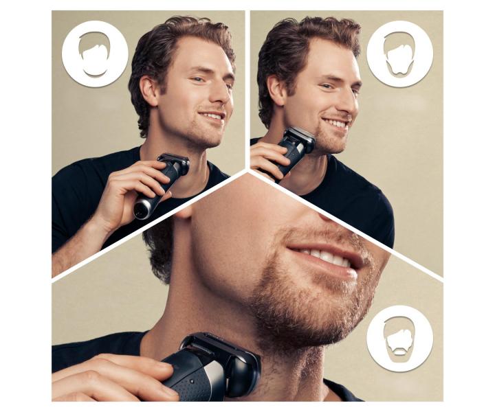 Planetov holiaci strojek s nabjacou a istiacou stanicou Braun Series 9 Pro 9467cc - strieborn