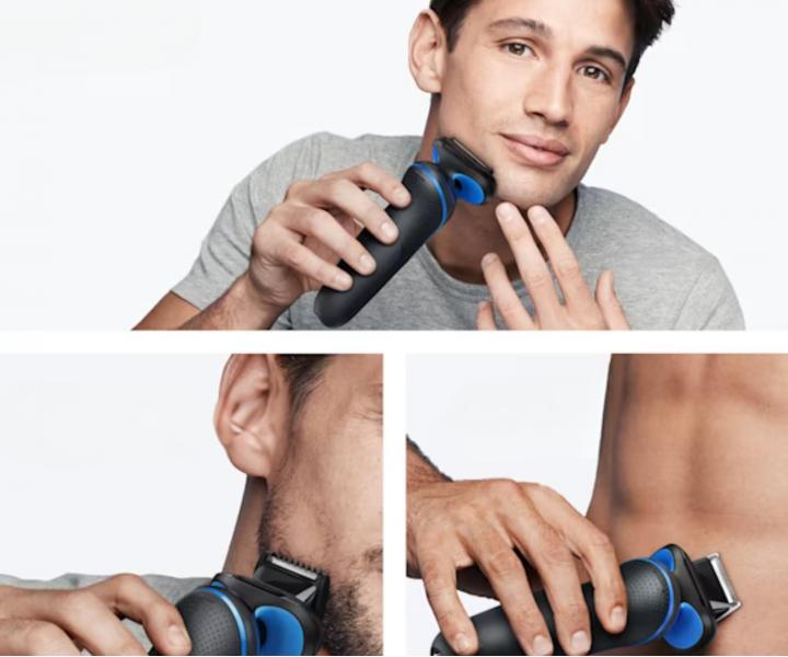 Planetov holiaci strojek Braun Series 5 52-B1650s - ierno-modr