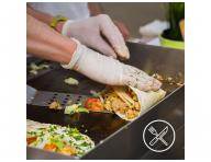 Latexov pdrovan rukavice Espeon Latex Fit - 100 ks, biele