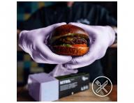 Nitrilov rukavice Espeon Nitril Sparkle - 100 ks, perleov fialov, vekos M