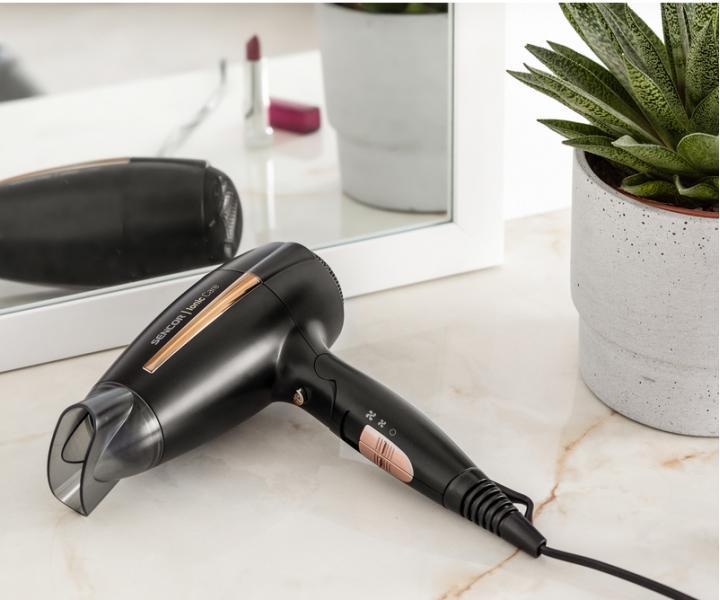 Cestovn fn na vlasy Sencor SHD 7100BK - 2000 W, ierny