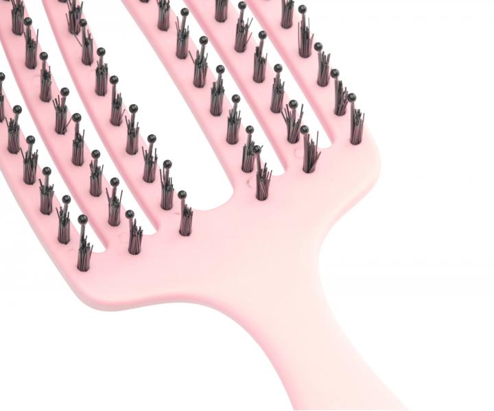 Detsk kefa na vlasy Olivia Garden Fingerbrush Kids - pastelovo ruov