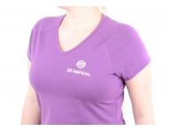 Tri�ko s kr�tkym ruk�vom, v v�strih - d�mske, fialov� S