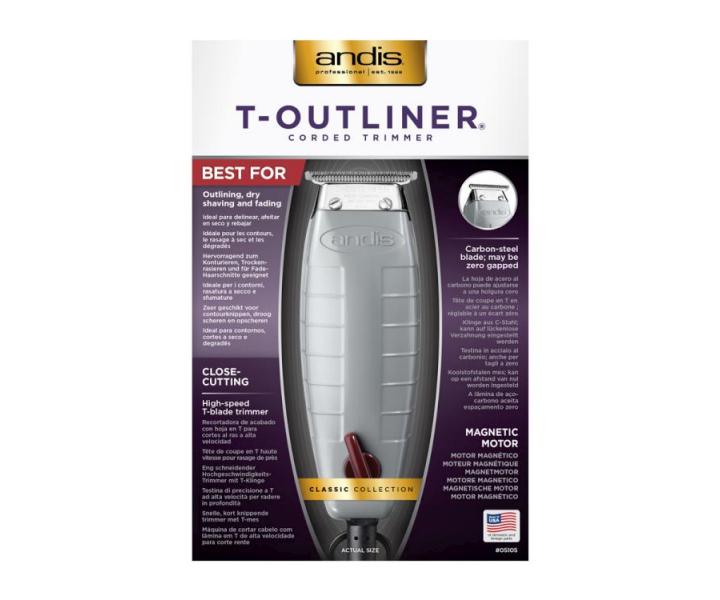 Strihac strojek na vlasy Andis T-Outliner - 05105