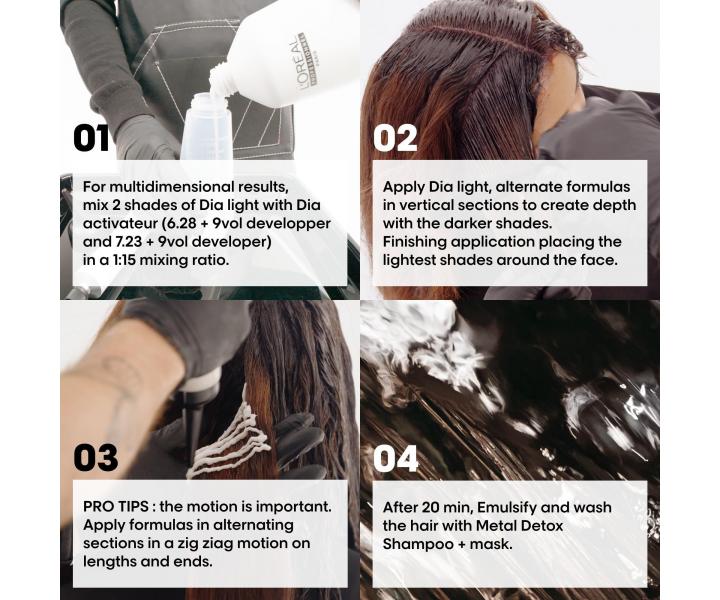 Preliv na vlasy Lor�al Professionnel Dia Light 60 ml - Clear ��ry