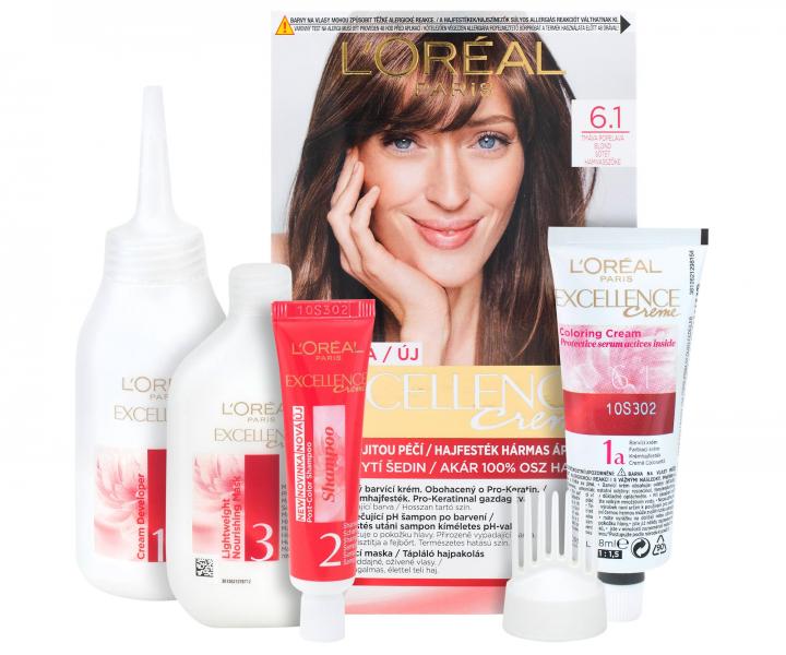 Permanentn� farba Lor�al Excellence 6.1 tmav� popolav� blond