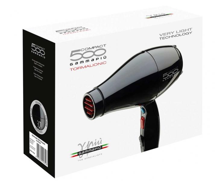 Fn na vlasy Gamma Piu Compact 500 Tormalionic - 2000 W, modr