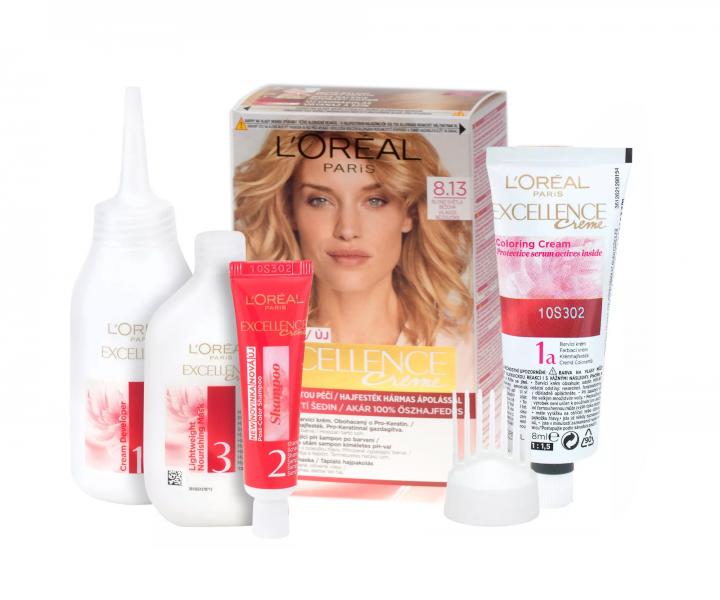 Permanentn� farba Lor�al Excellence Creme - 8.13 blond svetl� b�ov�